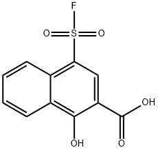 4-FLUOROSULFONYL-1-HYDROXY-2-NAPHTHOIC ACID Structural