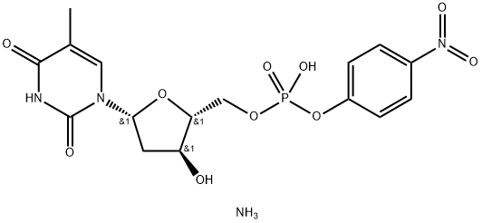 5'-Thymidylic acid, mono(4-nitrophenyl) ester, monoammonium salt  