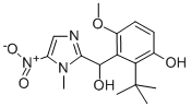 5-Nitro-1-methyl-imidazolyl-6-tert-butyl-5-hydroxy-2-methoxy-phenyl-ca rbinol Structural