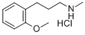 3-(o-Methoxyphenyl)-N-methylpropylamine hydrochloride Structural