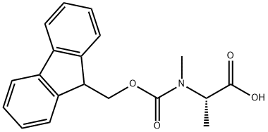 FMOC-N-Methyl-L-alanine Structural