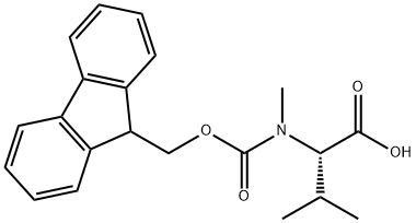 Fmoc-N-Me-Val-OH Structural