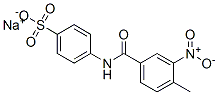 sodium 4-(4-methyl-3-nitrobenzoylamino)benzenesulphonate Structural