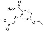 2-[[2-(AMINOCARBONYL)-5-ETHOXYPHENYL]THIO]ACETIC ACID Structural