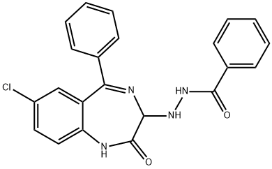 2-(7-Chloro-2-oxo-5-phenyl-2,3-dihydro-1H-1,4-benzodiazepin-3-yl)hydra zide of benzoic acid