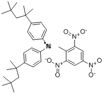 2,2-Di(4-tert-octylphenyl)-1-picrylhydrazyl, free radical Structural