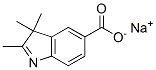 sodium 2,3,3-trimethyl-3H-indole-5-carboxylate Structural
