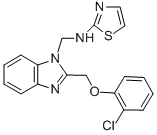 Benzimidazole, 2-((o-chlorophenoxy)methyl)-1-((2-thiazolylamino)methyl )- Structural