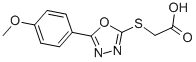 5-(4-METHOXY-PHENYL)-[1,3,4]OXADIAZOL-2-YLSULFANYL]-ACETIC ACID