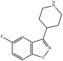 5-FLUORO-3-(4-PIPERIDINYL)-1,2-BENZISOXAZOLE Structural