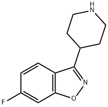 6-Fluoro-3-(4-piperidinyl)-1,2-benzisoxazole Structural Picture