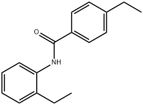 4-ethyl-N-(2-ethylphenyl)benzamide Structural