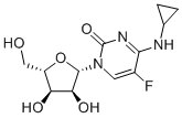 4-(CYCLOPROPYLAMINO)-5-FLUORO-1-β-L-RIBOFURANOSYLPYRIMIDINONE Structural