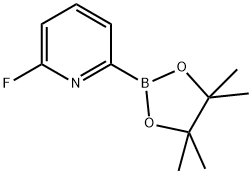 6-FLUOROPYRIDINE-2-BORONIC ACID PINACOL ESTER Structural