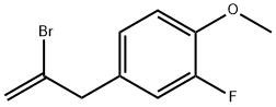 2-BROMO-3-(3-FLUORO-4-METHOXYPHENYL)-1-PROPENE Structural