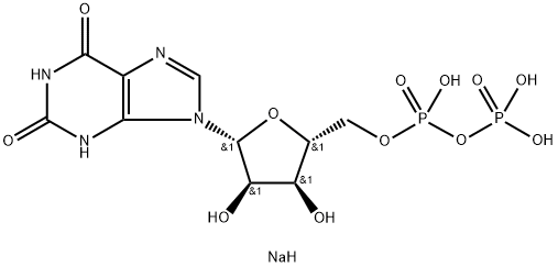 Xanthosine 5'-(trihydrogen diphosphate), trisodium salt Structural