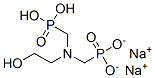 disodium dihydrogen [[(2-hydroxyethyl)imino]bis(methylene)]bisphosphonate Structural