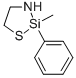 1-Thia-3-aza-2-silacyclopentane, 2-methyl-2-phenyl- Structural