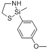 1-Thia-3-aza-2-silacyclopentane, 2-(p-methoxyphenyl)-2-methyl- Structural