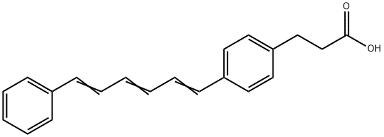 1,6-DIPHENYL-1,3,5-HEXATRIENE-4'-PROPIONIC ACID Structural