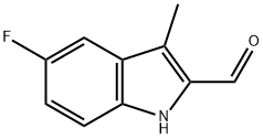 5-FLUORO-3-METHYL-1H-INDOLE-2-CARBALDEHYDE Structural