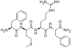 H-PHE-D-MET-ARG-PHE-NH2 Structural