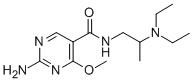 2-Amino-N-(2-(diethylamino)propyl)-4-methoxy-5-pyrimidinecarboxamide