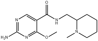 2-Amino-4-methoxy-N-((1-methyl-2-piperidyl)methyl)-5-pyrimidinecarboxa mide