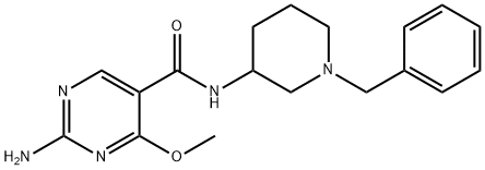 2-Amino-N-(1-benzyl-3-piperidyl)-4-methoxy-5-pyrimidinecarboxamide