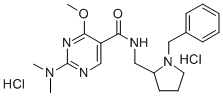 5-Pyrimidinecarboxamide, N-((1-benzyl-2-pyrrolidinyl)methyl)-2-(dimeth ylamino)-4-methoxy-, dihydrochloride Structural