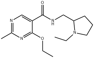 5-Pyrimidinecarboxamide, 4-ethoxy-N-((1-ethyl-2-pyrrolidinyl)methyl)-2 -methyl-