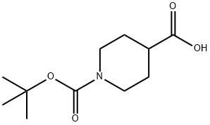 N-BOC-piperidine-4-carboxylic acid Structural Picture
