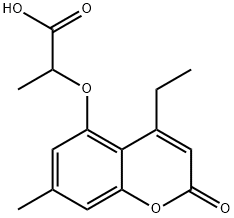 2-(4-ETHYL-7-METHYL-2-OXO-2H-CHROMEN-5-YLOXY)-PROPIONIC ACID Structural