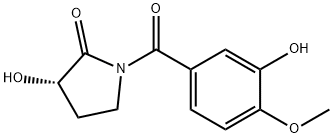 (S)-3-Hydroxy-1-(3-hydroxy-4-methoxybenzoyl)-2-pyrrolidinone Structural