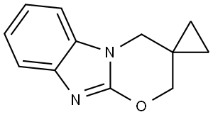Spiro[cyclopropane-1,3(4H)-[2H][1,3]oxazino[3,2-a]benzimidazole] (9CI) Structural