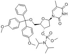 5'-O-(4,4'-DIMETHOXYTRITYL)-2'-DEOXYTHYMIDINE-3'-(METHYL-N,N-DIISOPROPYL)PHOSPHORAMIDITE