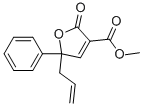 2,5-DIHYDRO-2-OXO-5-PHENYL-5-(2-PROPENYL)-3-FURANCARBOXYLIC ACID, METHYL ESTER