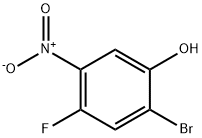 2-BROMO-4-FLUORO-5-NITROPHENOL Structural