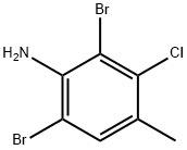 3-CHLORO-2,6-DIBROMO-4-METHYLANILINE Structural