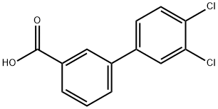 3-(3,4-Dichlorophenyl)benzoic acid Structural