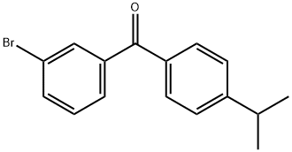 3-BROMO-4'-ISO-PROPYLBENZOPHENONE Structural