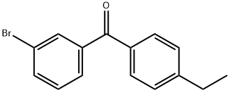 3-BROMO-4'-ETHYLBENZOPHENONE Structural