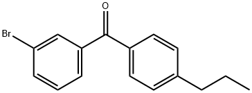 3-BROMO-4'-N-PROPYLBENZOPHENONE Structural