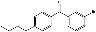 3-BROMO-4'-N-BUTYLBENZOPHENONE Structural