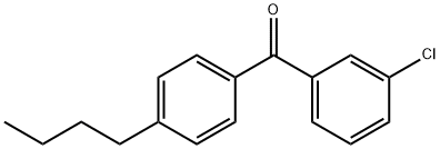 4-N-BUTYL-3'-CHLOROBENZOPHENONE Structural