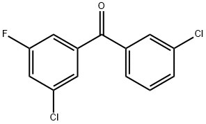 3,3'-DICHLORO-5-FLUOROBENZOPHENONE Structural