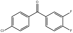 4-CHLORO-3',4'-DIFLUOROBENZOPHENONE Structural