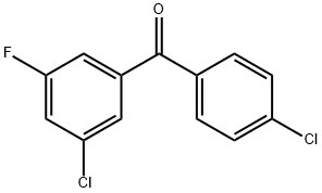 3,4'-DICHLORO-5-FLUOROBENZOPHENONE Structural