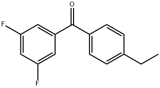 3,5-DIFLUORO-4'-ETHYLBENZOPHENONE Structural