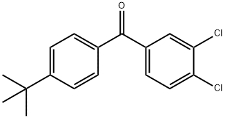 4-TERT-BUTYL-3',4'-DICHLOROBENZOPHENONE Structural